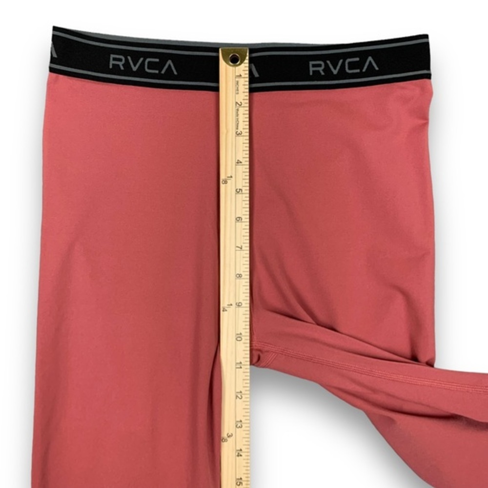 RVCA Active Leggings Womens Size Medium‎ Pink Sport Activewear Polyester Stretch - Picture 10 of 12